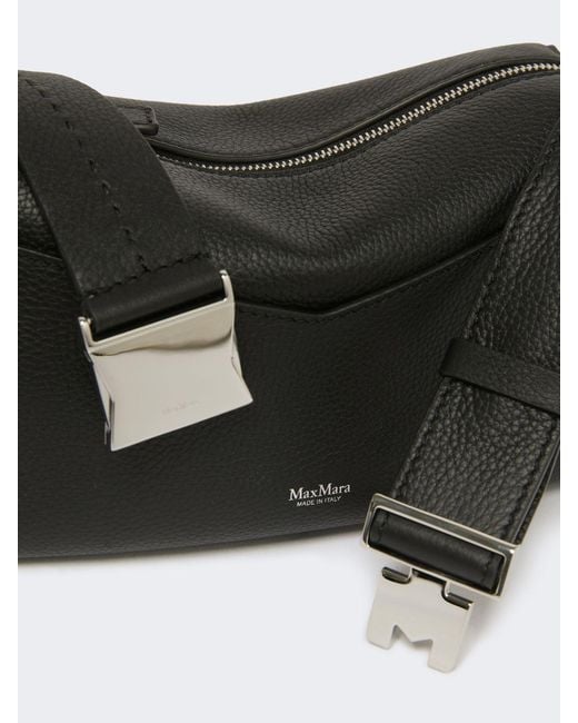 Max Mara Black Micro Logo-Detail Tote Bag