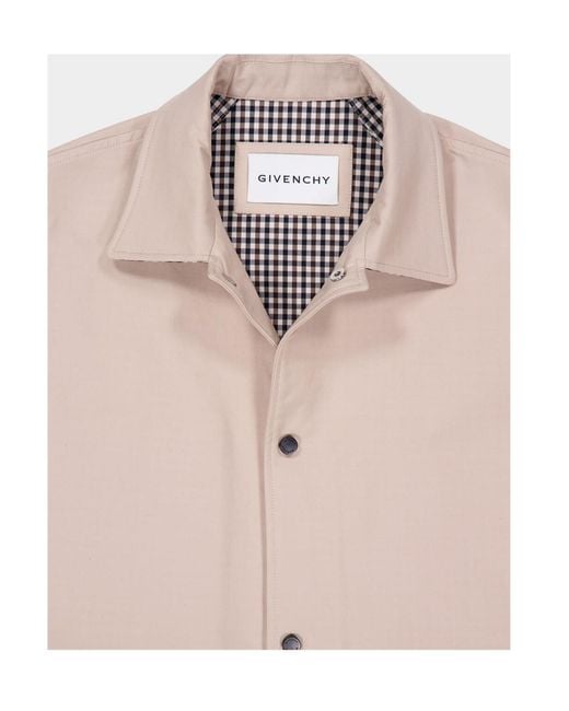 Givenchy Natural Logo Patch Long-Sleeved Shirt for men