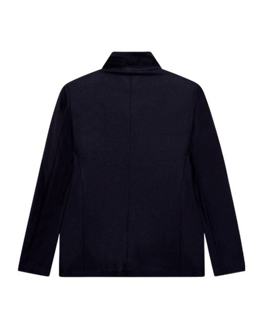 Emporio Armani Blue Techno Cady Wide-Leg Trousers With An Elasticated Waistband