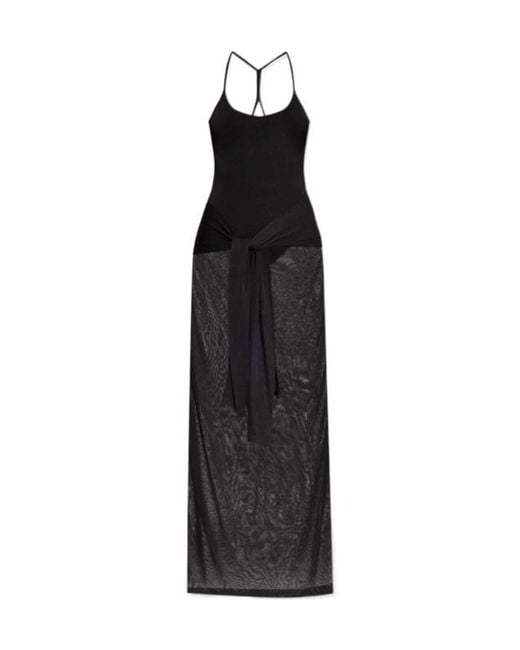 Jacquemus Black Semi Sheer Long Dress
