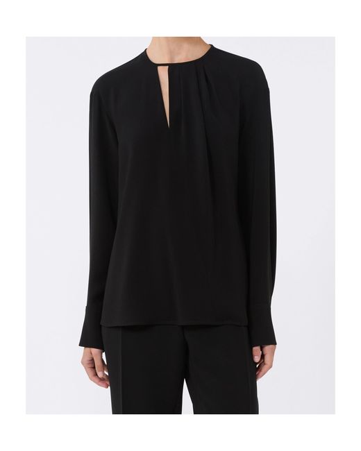 Max Mara Black Cady Blouse