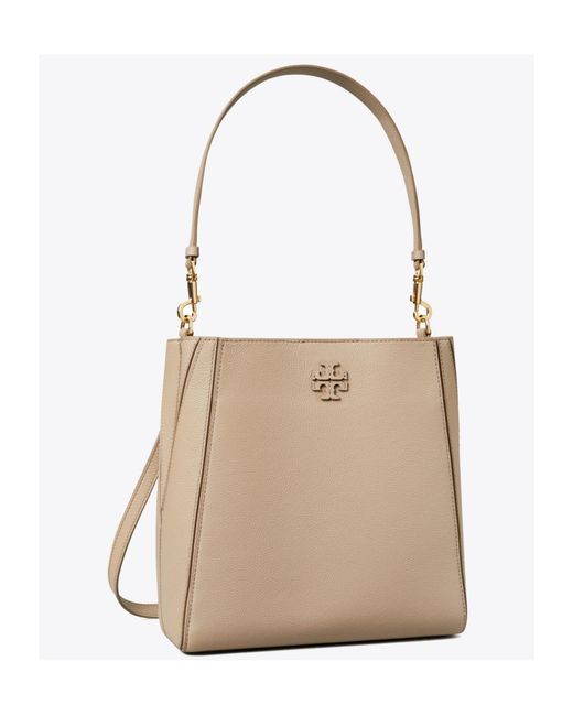 Tory Burch Natural Mcgraw Bucket Bag