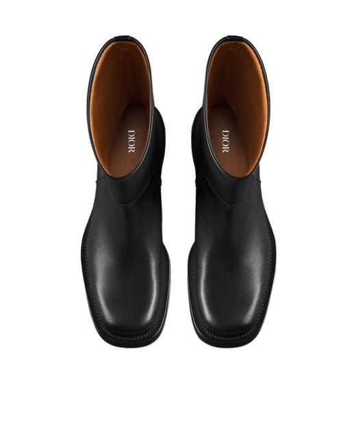 Dior Homme ディオール Carlo Square Toe Boots Dior Homme Carlo Square Toe Boots in Black for Men | Lyst
