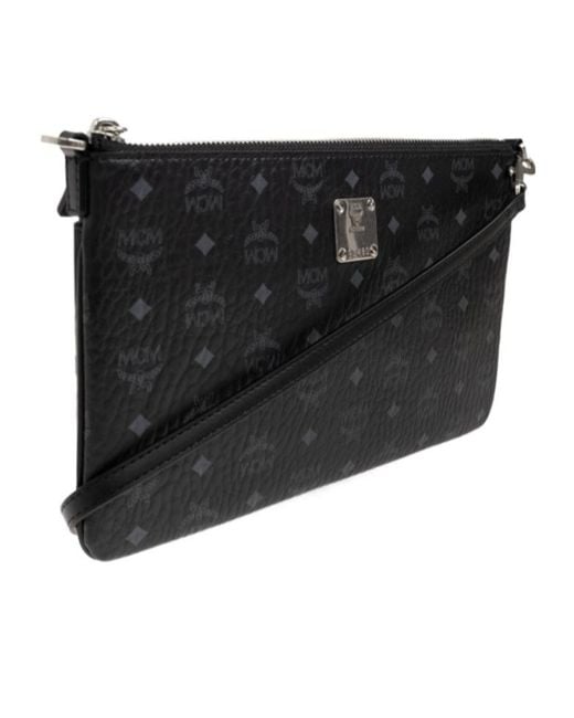 MCM Black Aren Visetos Crossbody Bag