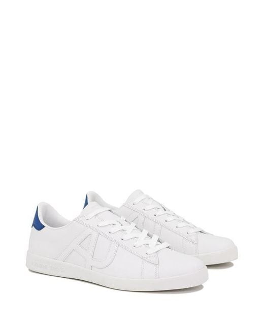 Armani Jeans White Logo Casual Sneakers for men