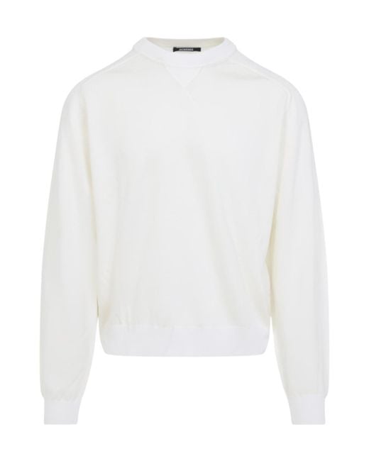Jacquemus White Brode Pullover for men
