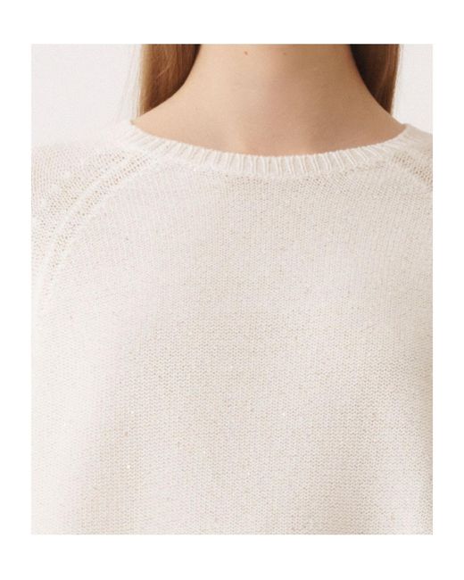 Fabiana Filippi Natural Crew Neck Knitwear