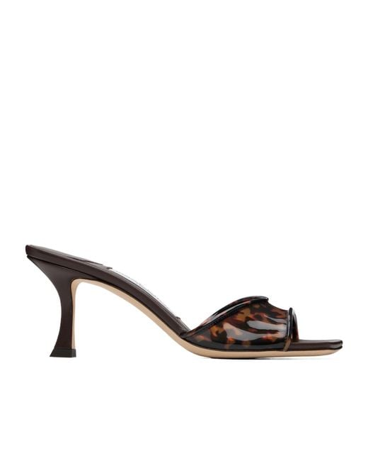 Jimmy Choo Brown Skye 70 High-Heeled Sandals