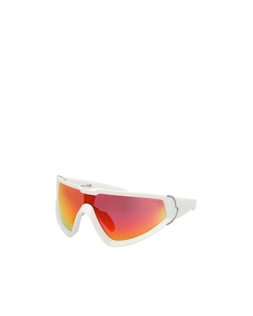 Moncler Pink Eyewear Wraparound Frame Sunglasses