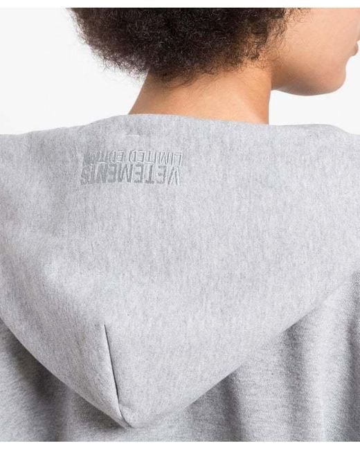 Vetements Gray Long-Sleeved Sweater