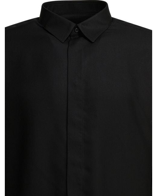 Tom Ford Black Concealed Placket Shirt for men