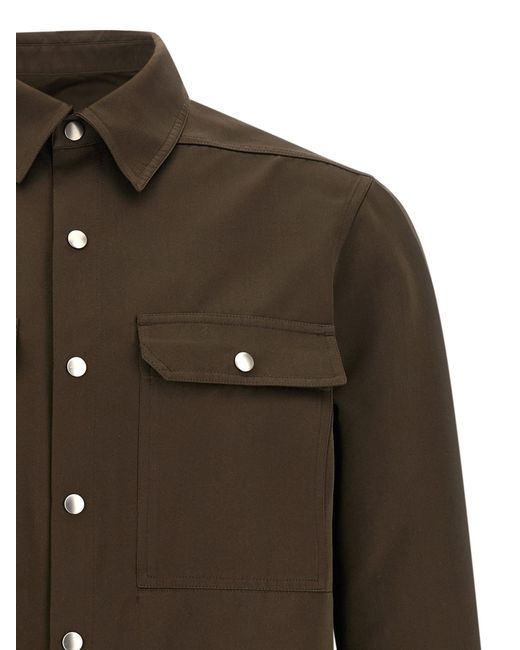 Rick Owens Green Outershirt Shirt for men