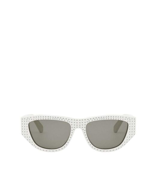 Céline Gray Geometric Frame Sunglasses