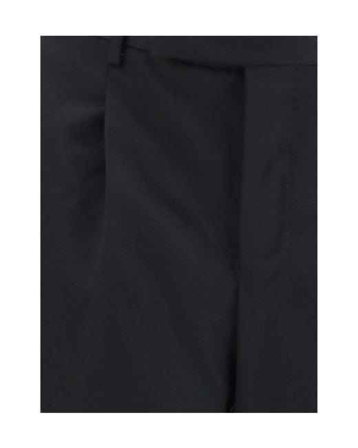 Pt Pantaloni Blue Straight-Leg Casual Trousers for men