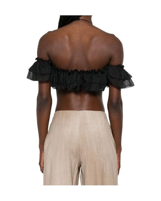 Ermanno Scervino Multicolor Ruffled Halterneck Top