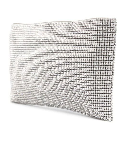 Benedetta Bruzziches Gray Zippered Shoulder Bag