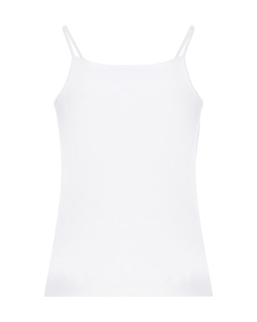 DSquared² White Dsquared 2 Logo Print Vest Top
