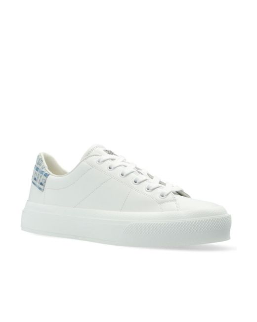 Givenchy White Logo Strap Low Upper Board Shoes