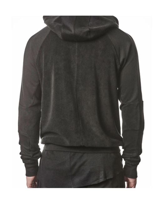 Thom Krom Black Zip Hoodie for men