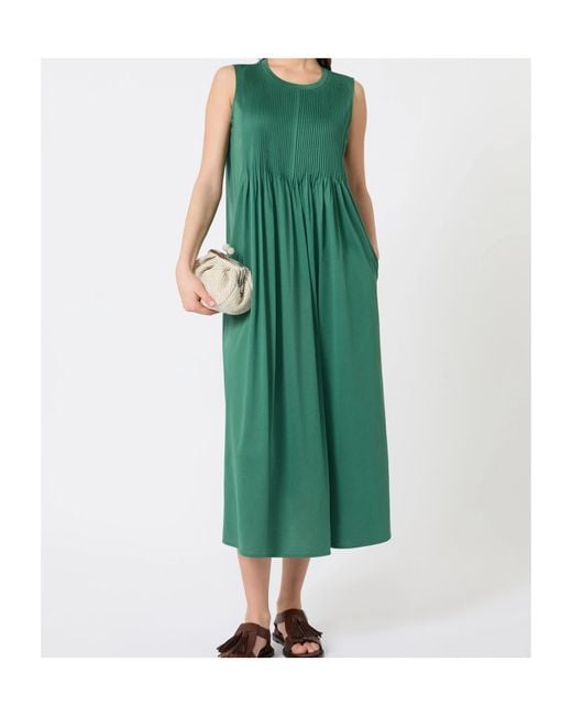 Weekend by Maxmara Green Pleated Dress