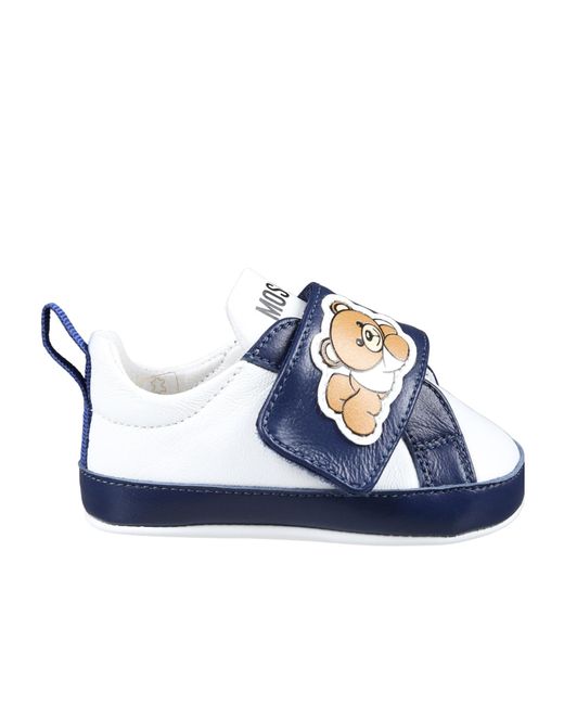 Moschino Teddy Bear Pattern Sneakers in Blue Lyst