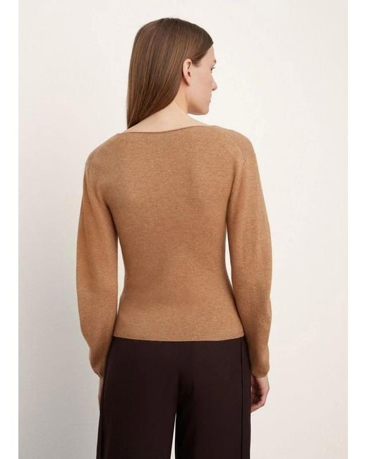 Vince Blue Buttoned-Up V-Neck Knitted Cardigan