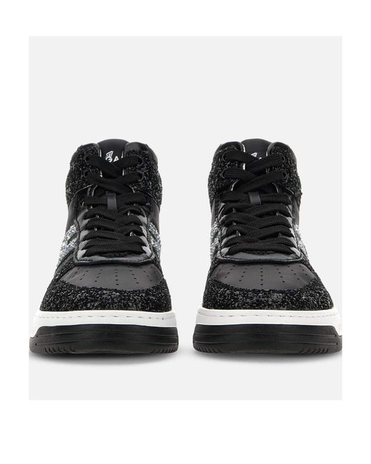 Hogan Black H630 High-Top Sneakers