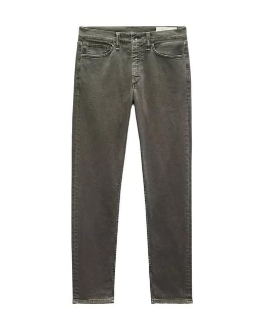 Rag & Bone Gray Jeans With Belt Loops for men