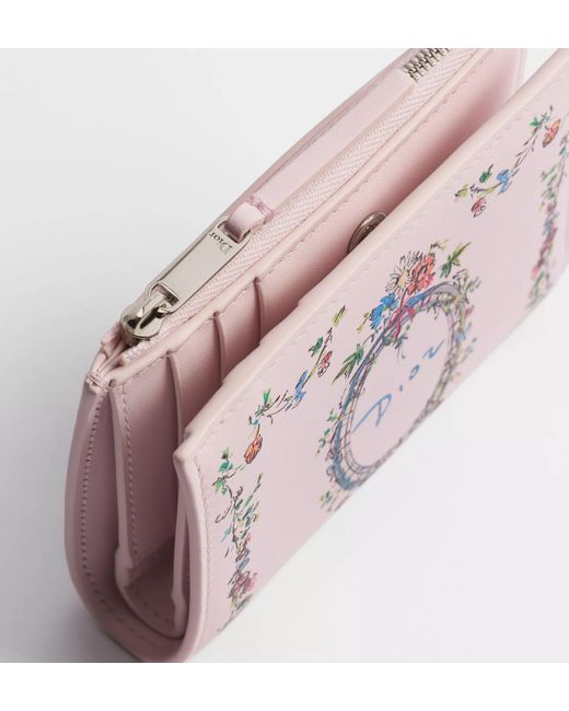 Dior Pink Iviera Dahlia Wallet
