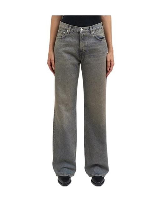 Haikure Gray Logo Jeans
