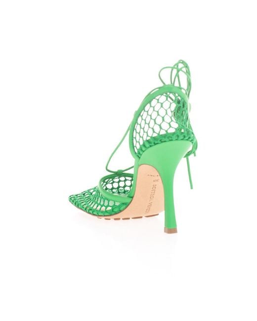 Bottega Veneta Green Stretch Sandals
