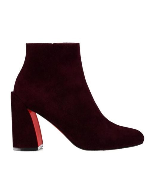 Christian Louboutin Purple Jane Heeled Boots 85