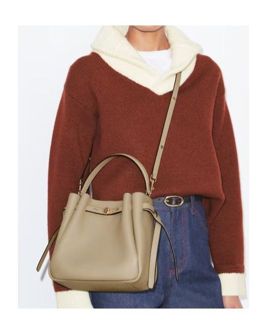Tory Burch Natural Romy Bucket Bag