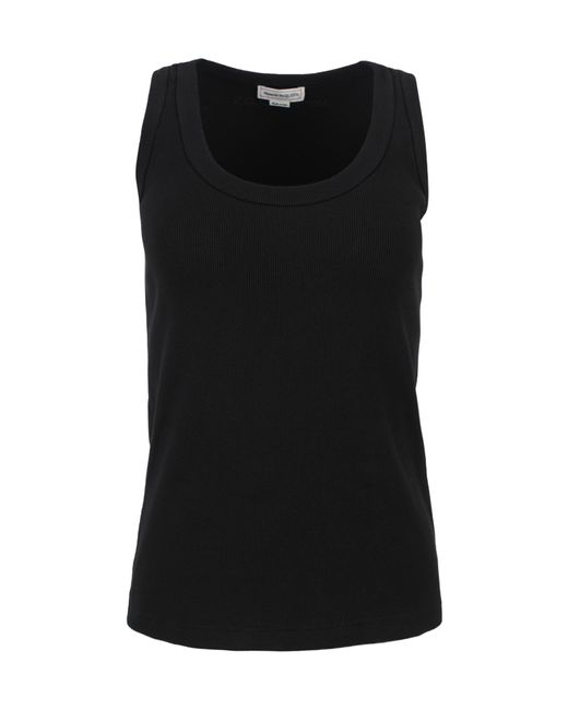 Alexander McQueen Black Scoop-Neck Tank Top