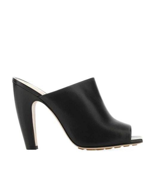 Bottega Veneta Black Open Toe Sandals