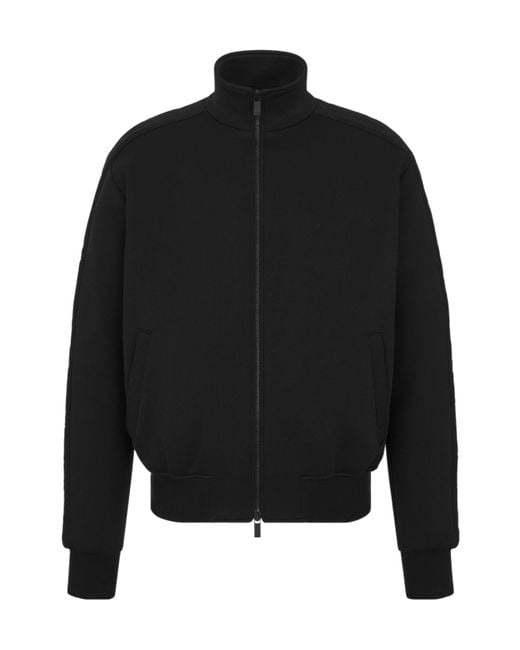Dior Black Homme Oblique Zip-Up Track Jacket for men