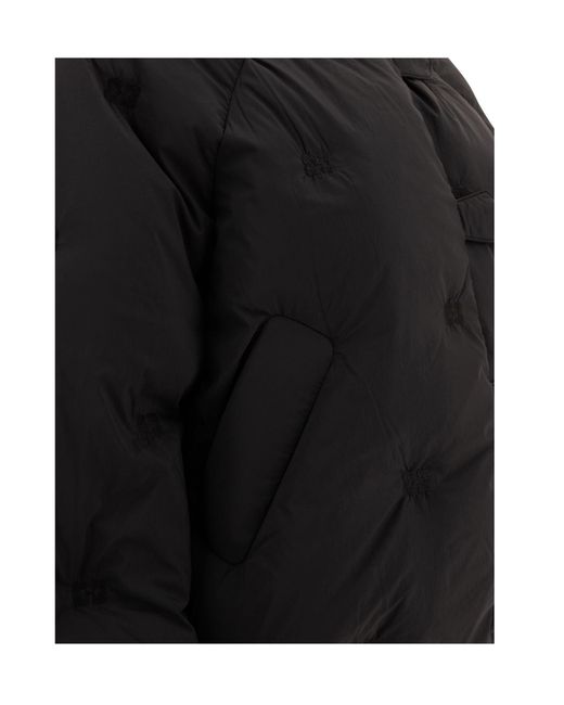 Ganni Black Short Tech Puffer Jacket