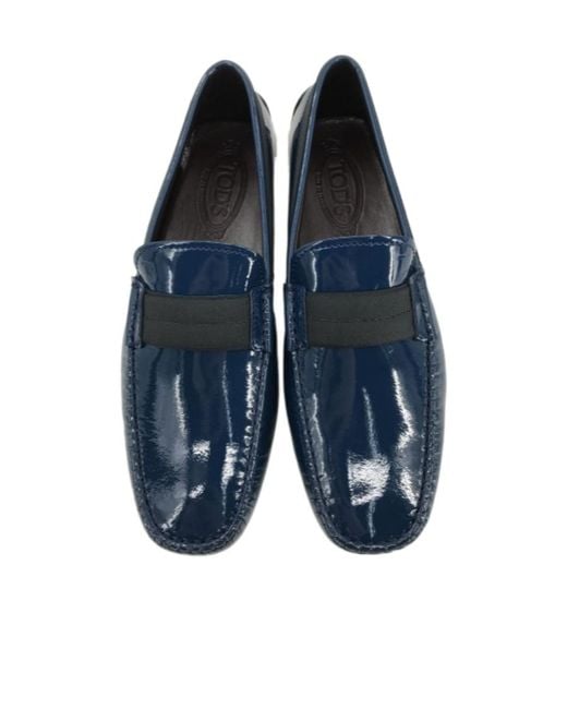 Tod's Blue Logo Business Casual Shoes for men