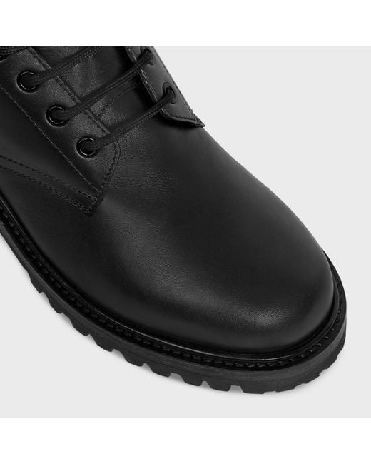Céline Black Round-Head Short Boots