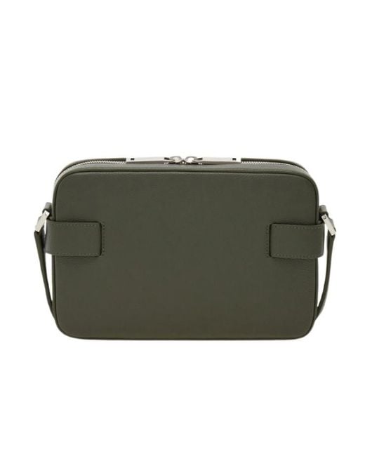 Ferragamo Green Hug Buckle Messenger Bag for men