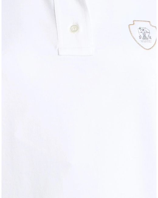 Brunello Cucinelli White Polo Shirts