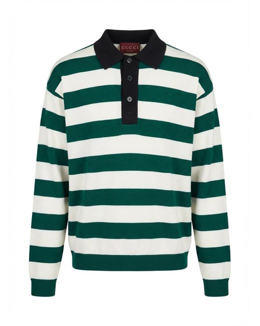 Gucci Green Polo Shirts for men
