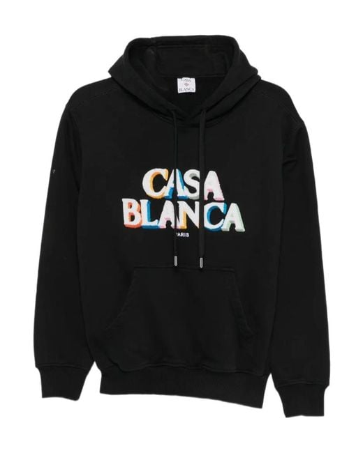 Casablanca Black Drawstring Hoodie