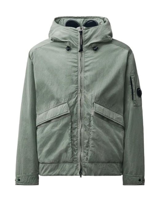 C P Company Green Long-Sleeve Casual Jacket for men