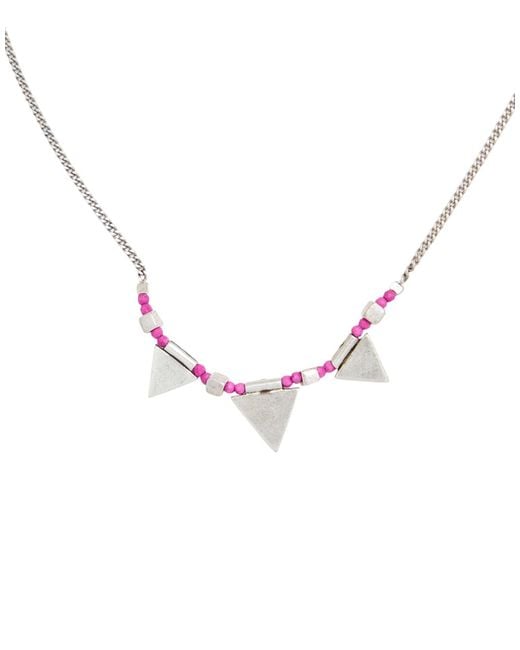 Isabel Marant White Metal Necklaces