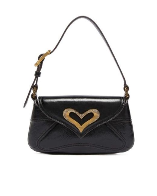 Pinko Black Small Rounded Rectangular Shoulder Backpack