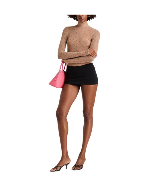 Balenciaga Black Basic Color Split Skirt