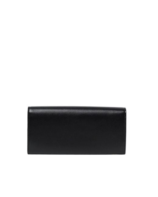 Roger Vivier Black Logo Engraved Rectangular Wallet