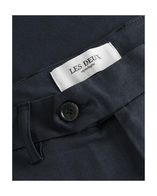 Les Deux Blue Cargo-Pocket Trousers for men