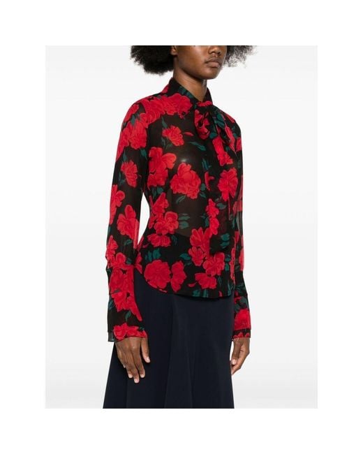 Equipment Red Mahalia Blouse